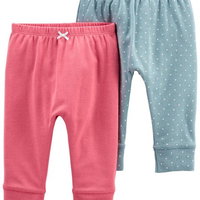Carter's Set 2 piese pantaloni roz si buline