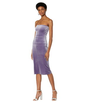 Imbracaminte Femei Norma Kamali Strapless Dress To Knee Powder Purple, Norma Kamali