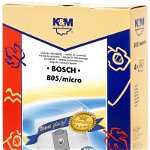 Sac aspirator pentru Bosch/Siemens typ K, sintetic, 4 X saci, K&M