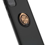 Husa Lenuo Shockproof TPU compatibila cu Samsung Galaxy A51, Black Gold