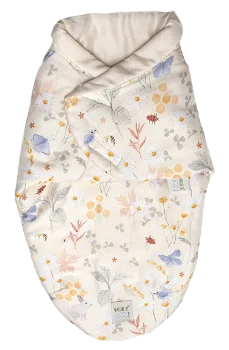 Sistem de infasare baby swaddle nature bamboo by amy din bambus, lunca bej