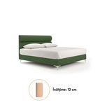 Pat tapitat ALKISTIS 180x200 verde cu somiera - A2.1, Greco strom