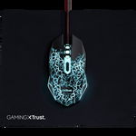 Kit Trust Basics gaming, mouse rezolutie 4000 DPI + mousepad negru, TRUST