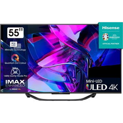 Televizor MiniLED ULED Smart HISENSE 55U7KQ, Ultra HD 4K, HDR, 139cm