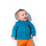 Jacheta cu urechiuse pentru copii Dogs, Tongs baby (Culoare: Albastru, Marime: 18-24 Luni), Tongs baby