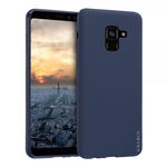 Husa KRASSUS pentru Samsung Galaxy A8 Plus 2018 din silicon mat dark blue