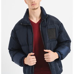 ARMANI EXCHANGE, Geaca cu guler mediu, Bleumarin, M
