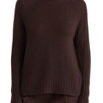 Imbracaminte Femei 360 Cashmere Daisy Mock Neck Cashmere Sweater Cafe Noir