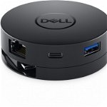 Docking station Dell DA300, USB-C, portabil, Dell