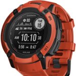 Smartwatch GARMIN Instinct 2X Solar 50mm, GPS, Android/iOS, silicon, Flame Red