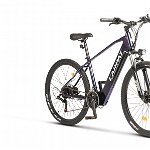 Bicicleta asistata electric CARPAT C275M7E, roata 27.5", motor 250W, viteza maxima 25km/h, albastru