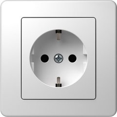 Ekonomik Priza SCHUKO 1P 16A ST IP20 Alb, TEM Modul TEM-VE10PW-U, TEM