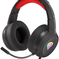 Casti Natec GENESIS Neon 200 Headset Wired Head-band Gaming USB Type-A Black, Red