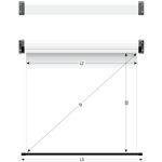 Ecran de proiectie sopar platinum sp3220pl, 1:1, alb