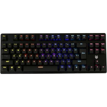 Tastatura gaming mecanica A+ K75, iluminare rainbow