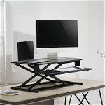 Masa ajustabila pentru birou, lucru in picioare sau sezut, inaltime ajustabila 10-50 cm, suport tastatura, Home