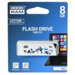 Memorie USB Goodram, 8GB, USB 2.0, Alb, GoodRam
