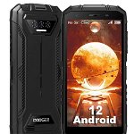 Telefon mobil Doogee S41 Negru, 4G, IPS HD+ 5.5", 3GB+ 3GB RAM, 16GB ROM, Android 12, Helio A22 OctaCore, GPS, IP68, 6300mAh, Dual SIM