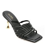 Papuci ALDO negre, HARPA001, din piele ecologica, Aldo
