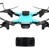 Drona HD dual camera SKY91, cu telecomanda, bleu, OEM