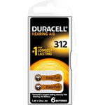 Set 6 baterii pentru aparat auditiv Duracell Activair PR312/PR41