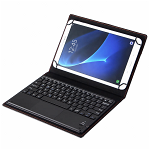 Husa universala cu tastatura detasabila bluetooth si touchpad pentru tablete 7 - 8 inch Android/Windows negru, Compatibil