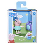 Figurina Peppa Pig Prietenii amuzanti - Peppa Pig si castetofon, 7 cm