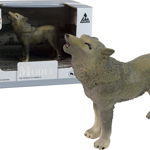 Figurină LeanToys Set Figurină Wolf Gri Animale, LeanToys