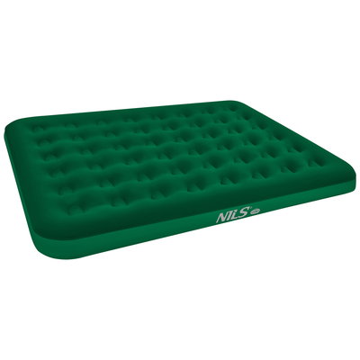 Saltea camping NILS CAMP NC2803, dubla, 203x152x22 cm, PVC, capacitate 240 kg, utilizare acasa si in aer liber