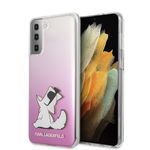 Husa de protectie Karl Lagerfeld Choupette Fun pentru Samsung Galaxy S21+ 5G, Roz