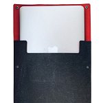 Husa laptop Ultra Slim Sleeve Black Vintage red, Paper Art