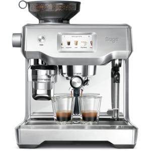 Espressor manual SAGE SES990BSS, 2.5l, 2400W, 15 bar, sistem Oracle Touch, argintiu