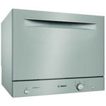 BOSCH Masina de spalat vase compacta independenta Bosch SKS51E38EU, 6 seturi, 5 programe, Clasa F, Inox, BOSCH