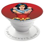 Accesoriu Popsockets pentru dispozitive mobile, Justice League Wonder Woman