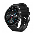 Smartwatch iHunt Watch 6 Titan Display Full Touch 1.28 Bluetooth Bratara Silicon Rezistenta la apa IP67 Android/iOS Negru