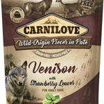 Carnilove Carnilove Dog Pouch Venison Strawberry - hrana umeda fara cereale pentru caini