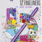 Set 12 finelinere - Basic Colours - Bruynzeel | Bruynzeel, Bruynzeel