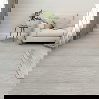 Gossi placi pardoseala autoadezive 55 buc. gri deschis pvc 5,11 m2, Gossi