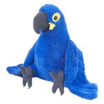 Papagal Albastru - Jucarie Plus Wild Republic 30 cm, 2-3 ani +, WILD REPUBLIC