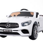 Masinuta electrica Mercedes SL65 AMG CU SCAUN TAPITAT Alb