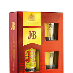 Pachet Whisky J&B Rare, 0.7L + 2 pahare