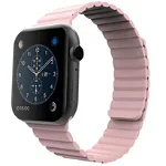 Curea iUni compatibila cu Apple Watch 1/2/3/4/5/6/7, 38mm, Silicon Magnetic, Pink, iUni