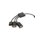 Cablu de date Gembird, Universal, 13 cm, USB 2.0, Negru, Gembird
