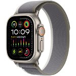 Apple Apple Watch Ultra 2, GPS, Cellular, Carcasa Titanium 49mm, Green/Grey Trail Loop - M/L, Apple