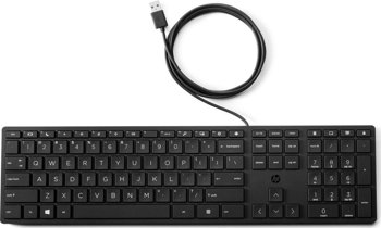 Tastatură cu fir HP Halley neagră SUA (9SR37AA), HP