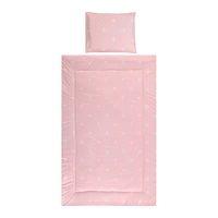 Set lenjerie pat 3 piese Lorelli, bumbac ranforce, Cosy, Little Bear Pink