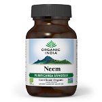 ORGANIC INDIA Neem | Antibiotic si Antifungic Natural, 60 capsule vegetale, 