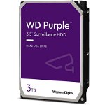 Hard Disk Desktop Western Digital WD Purple Surveillance 3TB 5400RPM SATA3 256MB, Western Digital