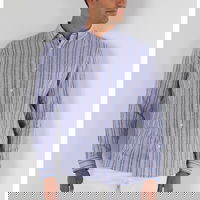 COLIN'S, Camasa de bumbac si in cu dungi, Lavander Blue, XL