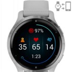 Ceas Smartwatch Garmin Venu 2S, GPS Wi-Fi, Mist Grey + Passivated, GARMIN